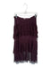 Free People Size S Plum Lace Elastic Waist Tiered Swiss Dot Maxi Skirt Plum / S