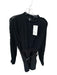 Zara Size S Black Polyester Long Sleeve Crinkle Open Back Belt Inc Dress Black / S