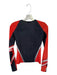 Miaou Size S Red & Charcoal Print Nylon Blend Long Sleeve Abstract Top Red & Charcoal Print / S