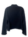 Moncler Size 6 Black Cotton Blend Standing Collar Zip Front Long Sleeve Jacket Black / 6