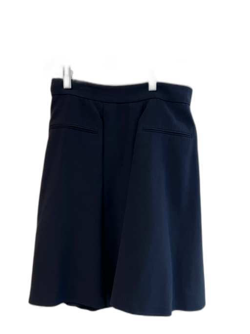 Alexander McQueen Size 40 Black Silk Blend Lined slit pockets Back Zip Skirt Black / 40