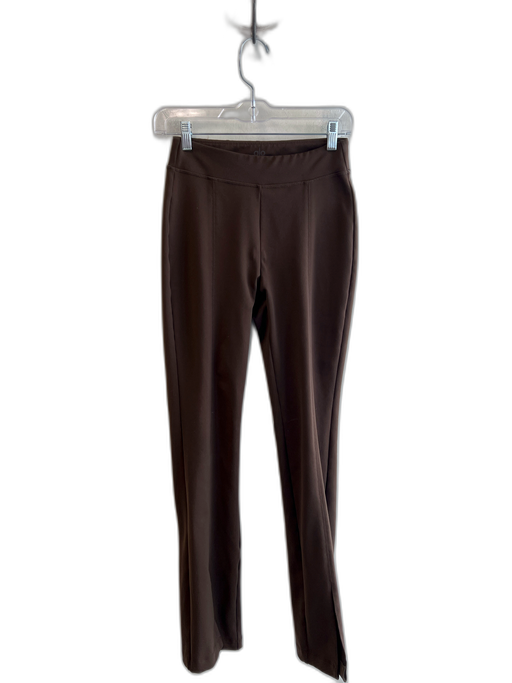 Alo Size XS Brown No Fabric Tag Seam Detail Mid Rise Athleisure Leggings Brown / XS