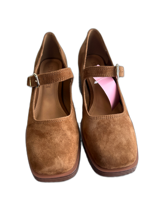 Steve Madden Shoe Size 6.5 Brown Leather Upper Suede Square Toe Mary Jane Shoes Brown / 6.5