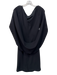 Betsy & Adam Size 4 Black Polyester Blend Off Shoulder Drape Back Back Zip Dress Black / 4