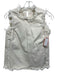 Ann Mashburn Size XS White Cotton Frayed Hem Sleeveless Top White / XS