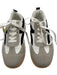 De Florance Shoe Size 6.5 White, Taupe & Black Leather Upper Low Top Sneakers White, Taupe & Black / 6.5