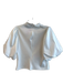 Sunday in Brooklyn Size M Cream Rayon Blend High Neck Short Puff Sleeve Top Cream / M