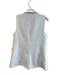 Joie Size XS White Polyester Lapel Sleeveless Single Button Front Pockets Vest White / XS
