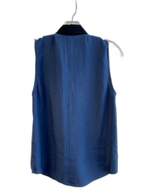 Frame Size XS Black & Navy Algae Collared Button Down Sleeveless Color Block Top Black & Navy / XS