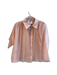 The Shirt Rochelle Behrens Size M Peach Tencel Blend Collared Button Up Top Peach / M