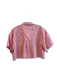 Pilcro Size S Pink Cotton Collar V Neck 1/2 Button Boxy Top Pink / S
