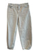 Tibi Size 24 Beige Cotton High Rise Zip Fly Barrel Leg Jeans Beige / 24