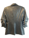 5a7 Cinq a Sept Size 0 Black Polyester Blend Collared Pockets 3/4 Sleeve Jacket Black / 0