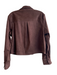 heartloom Size M Brown Polyester Blend Snap Button Suede Cropped Jacket Brown / M