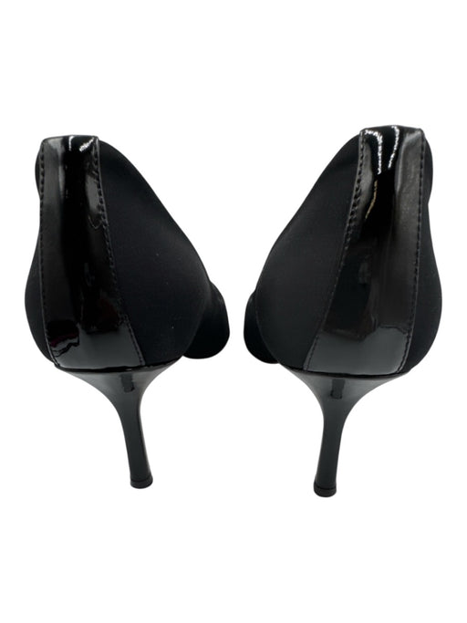 Donald J Pliner Shoe Size 6.5 Black Leather & Textile Pointed Toe Low Heel Pumps Black / 6.5