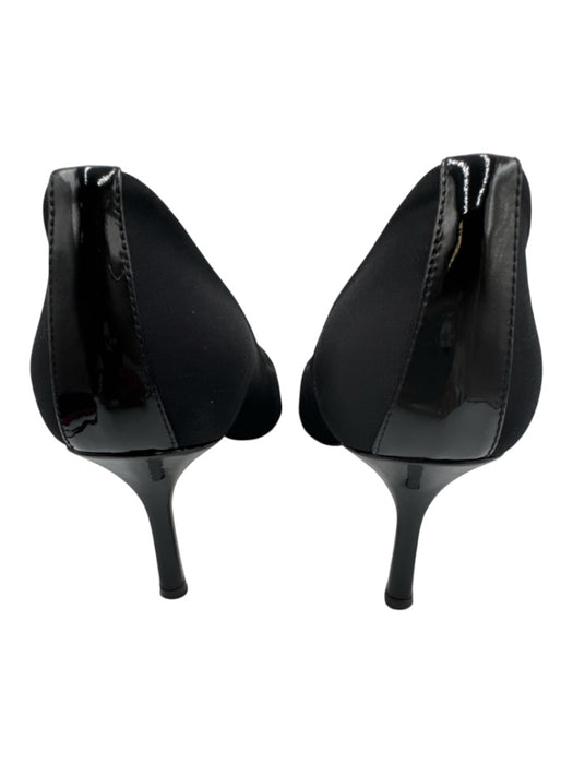 Donald J Pliner Shoe Size 6.5 Black Leather & Textile Pointed Toe Low Heel Pumps Black / 6.5