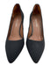 Donald J Pliner Shoe Size 6.5 Black Leather & Textile Pointed Toe Low Heel Pumps Black / 6.5