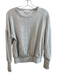 Evereve Size XS Grey Polyester Blend Round Neck Long Sleeve Button Detail Top Grey / XS