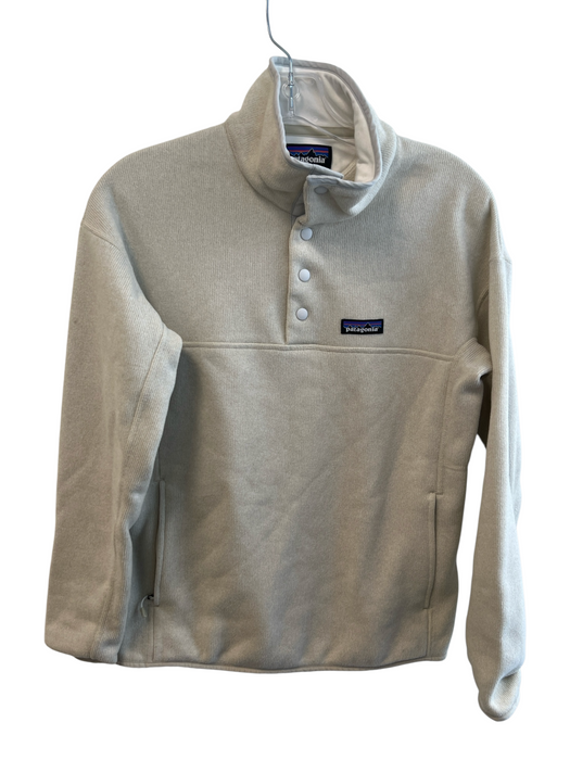 Patagonia Size S Beige Polyester High Neck 1/2 Button Long Sleeve Top Beige / S