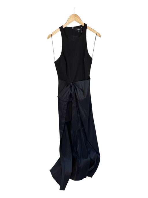 Likely Size 8 Black Polyester Sleeveless Front bow Gown Black / 8