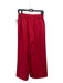 LaRoque Size M Red Polyester Elastic Waist Wide Leg Crop Pants Red / M