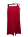 LaRoque Size M Red Polyester Elastic Waist Wide Leg Crop Pants Red / M