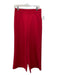 LaRoque Size L Red Polyester Elastic Waist Wide Leg Crop Pants Red / L