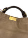 Marni Taupe Beige Leather Expandable Zipper Edging Top Handle Hobo Bag Taupe Beige