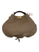 Marni Taupe Beige Leather Expandable Zipper Edging Top Handle Hobo Bag Taupe Beige