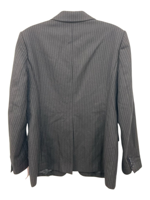 Dries Van Noten Size 42 Midnight blue Wool Pinstripe Flap Pockets Blazer Jacket Midnight blue / 42