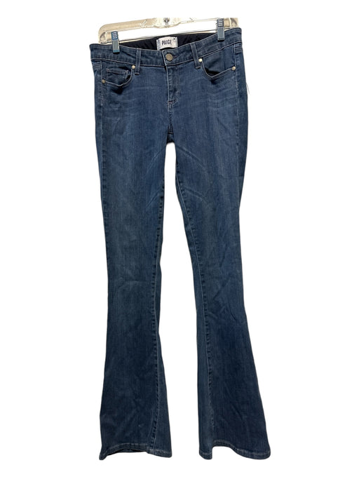 Paige Size 28 Medium Wash Cotton Blend Denim zip fly Flare Jeans Medium Wash / 28