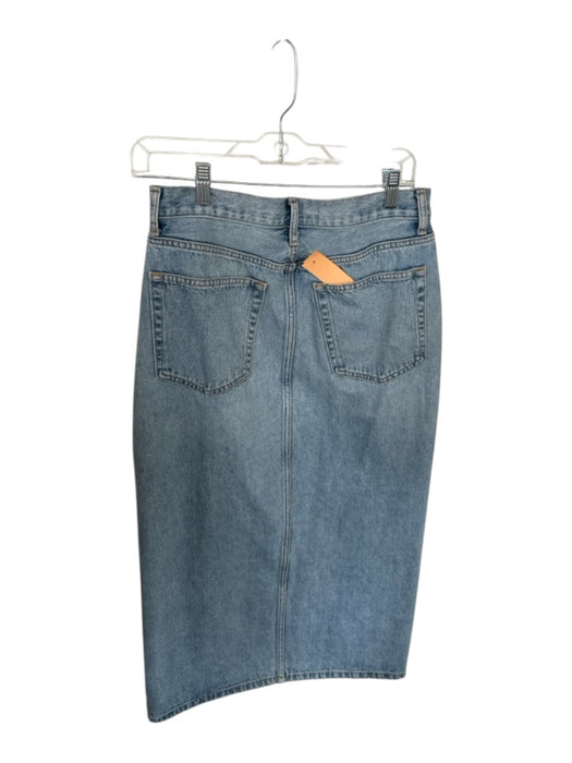 Etica Size 27 Medium Wash Cotton Slit Pleats Back Pocket Skirt Medium Wash / 27