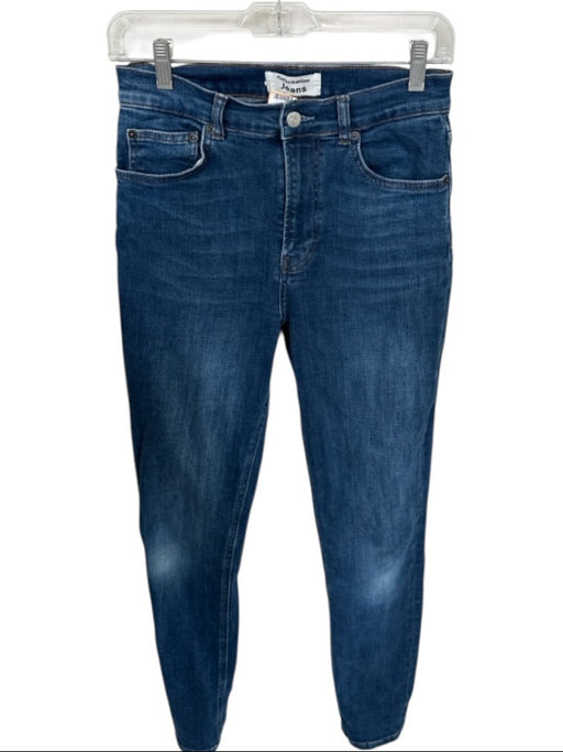 Reformation Size 27 Dark Wash Cotton Blend Skinny Zip Close Pockets Jeans Dark Wash / 27