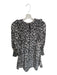 Joie Size S Black & White Smocked Ruffle Floral Mini Dress Black & White / S