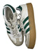 Adidas Shoe Size 9 White & Green Leather Thick Sole Stripes Laces Sneakers White & Green / 9
