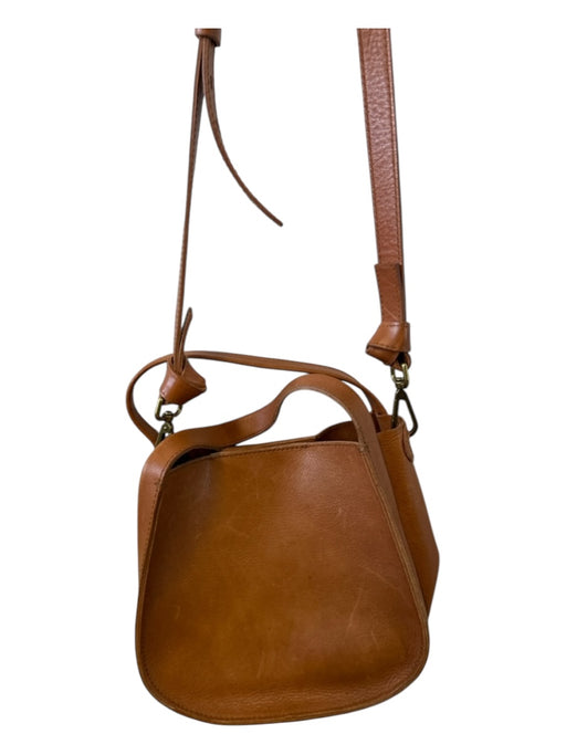 Madewell Chestnut Leather Top Handle Crossbody Purse Chestnut