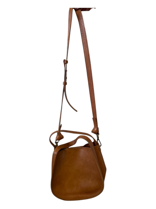 Madewell Chestnut Leather Top Handle Crossbody Purse Chestnut