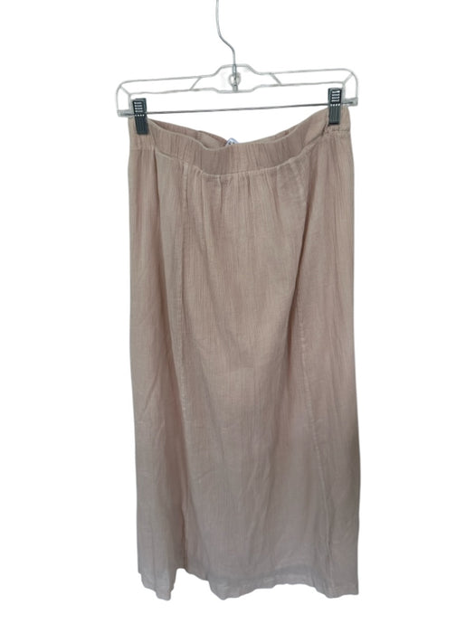 J Crew Size M Beige Cotton Maxi Tie Detail Elastic Waist Skirt Beige / M