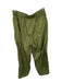 Athleta Size S Army Green Nylon Wide Leg Elastic Waist cinch ankle Pants Army Green / S