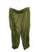 Athleta Size S Army Green Nylon Wide Leg Elastic Waist cinch ankle Pants Army Green / S