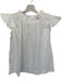 Sea New York Size 0 White Cotton Cap Sleeve Ruffle Collar Back button Top White / 0