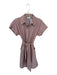 Tuckernuck Size XS Black & Red Cotton Blend Belt Striped Collar Dress Black & Red / XS
