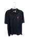 Nike Golf Size L Black Polyester Golf & American Flag 3 Button Dri-Fit Polo Black / L
