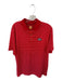 Nike Size XL Red & White Polyester Striped 3 Button Golf Men's Polo Red & White / XL