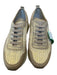 Naked Feet Shoe Size 6 Gold & Tan Raffia Leather Platform Sneakers Gold & Tan / 6