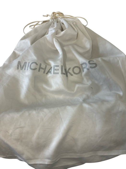 Michael Michael Kors White Leather Saffiano Trim Gold Hardware Tote Bag White / M