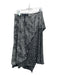 Alice + Olivia Size 4 Black & White Cupro Blend Back Zip Speckled Midi Skirt Black & White / 4