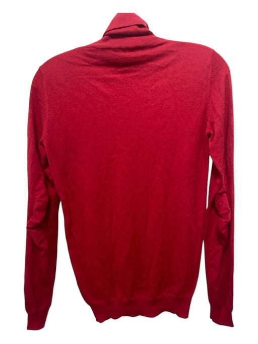 Joseph Size S Red Cashmere Turtle Neck Long Sleeve Thin Knit Sweater Red / S