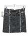 Intermix Size 2 Black & White Polyamide & Cotton Knit Tassels Buttons Skirt Black & White / 2