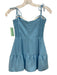 Amanda Uprichard Size XS Light Blue Polyester Spaghetti Strap Tiered Mini Dress Light Blue / XS